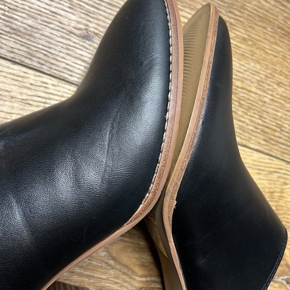 Madewell Harper Black Leather Mules Size 8 - Picture 8 of 11